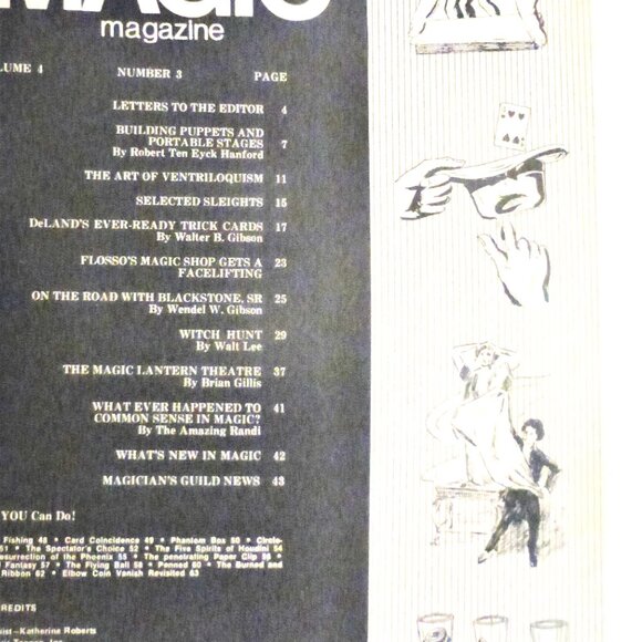March1977 Houdini's MAGIC MAGAZINE Magician Houdini Magic Tricks Prediction ABC - Picture 2 of 6